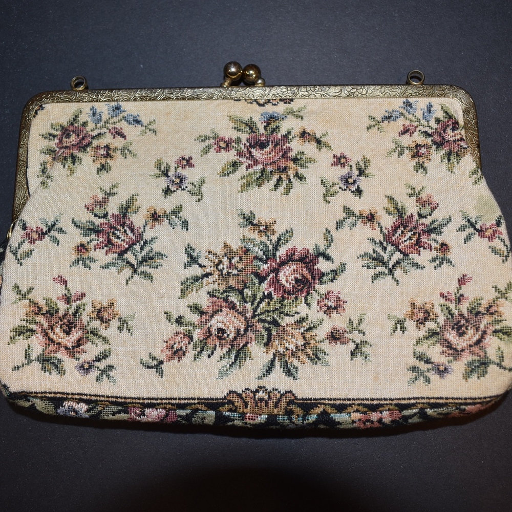 Walborg West German Tapestry Snap Top Clutch